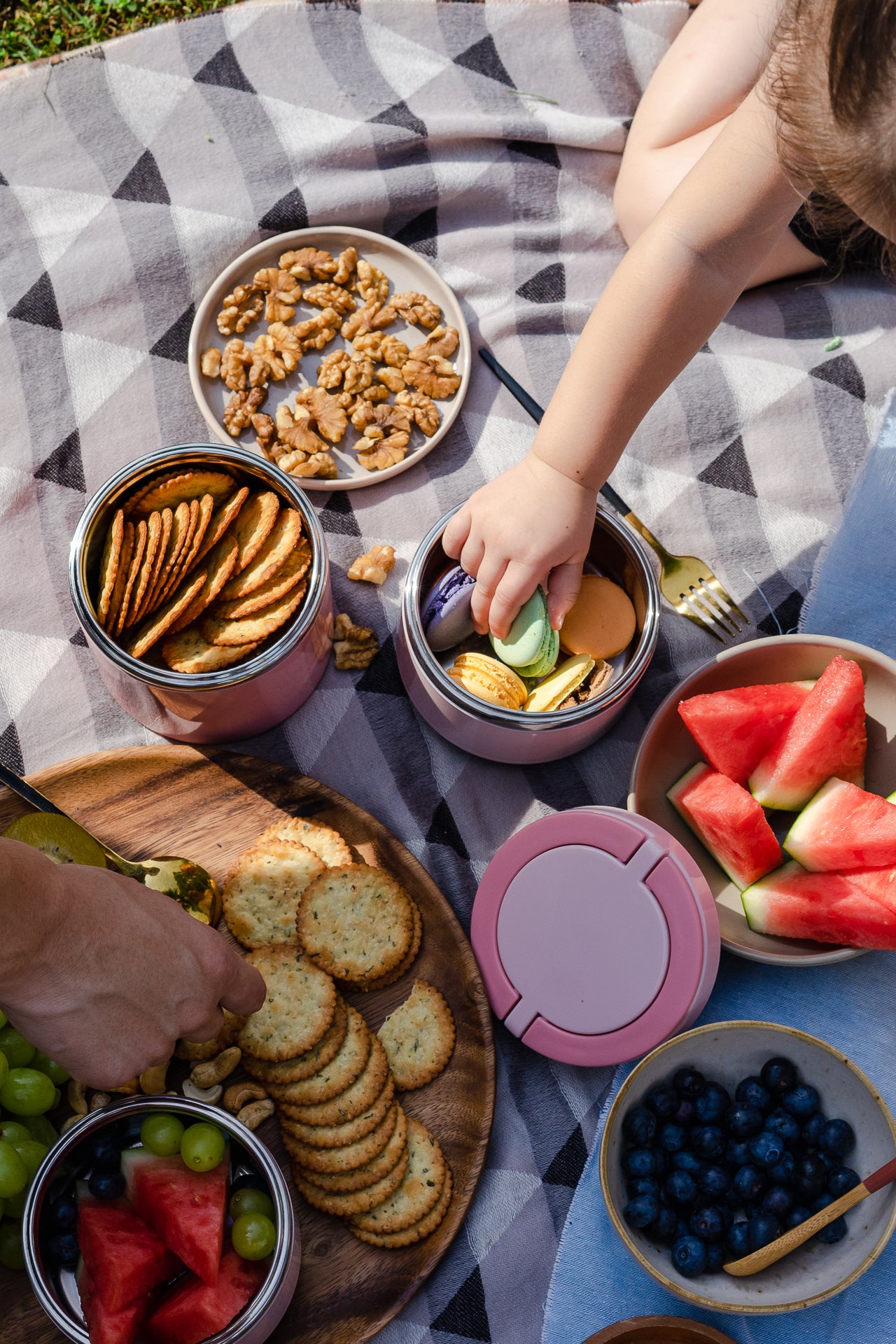 Triple Layer Stackable Food Container