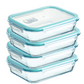 Glass BPA Free Food Storage Containers with Lids